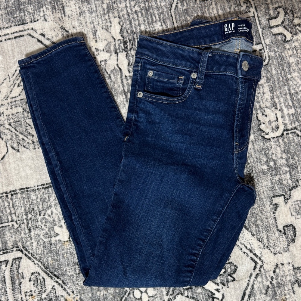 GAP Women's Dark Blue Denim Jeggings